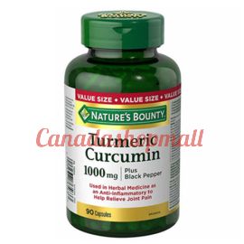 Nature's Bounty Turmeric with Black Pepper 1000mg 90 Capsules