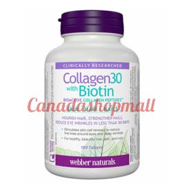 Webber Naturals Collagen 30 with Biotin 180 tablets