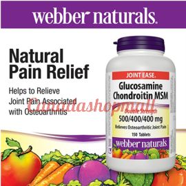 webber naturals Glucosamine Chondroitin & MSM 150 Tablets