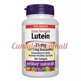 webber naturals Lutein 25 mg with Zeaxanthin 5 mg Softgels, 140 count