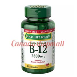 Nature’s Bounty Vitamin B12 2500mcg 120 microtablets