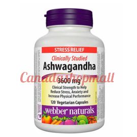 webber naturals Ashwagandha Vegetarian Capsules 120 count