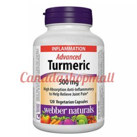 webber naturals Advanced Turmeric 500 mg 120 Vegetarian Capsules