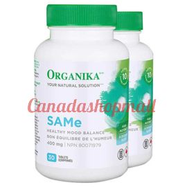 Organika SAMe 400mg  2 x 30 Enteric Coated Tablets