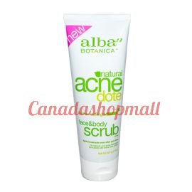 Alba Botanica Natural Acne Dote Face & Body Scrub Oil Free 227g