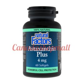 NaturalFactors Astaxanthin Plus 4mg 60softgels