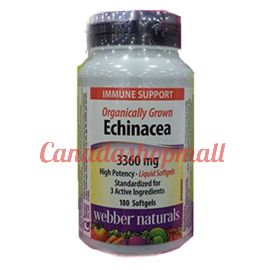 Webber Naturals  Organically Grown Echinacea 3360 mg 180 softgels 