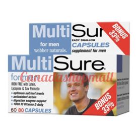 Webber Naturals MultiSure® for Men 80 capsules 