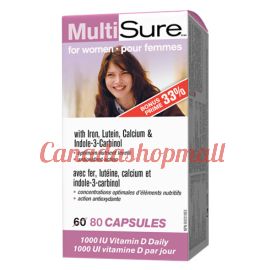 Webber Naturals MultiSure for Women 80 capsules