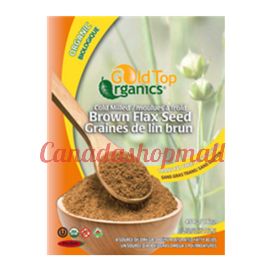 Gold Top Organics Cold Milled Brown Flax Seed 454 g