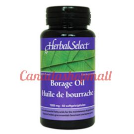 Herbal Select Borage Oil 25% GLA 1000mg/60 softgel 