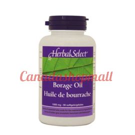 Herbal Select Borage Oil 25% GLA 1000mg/90 softgel 