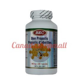 BEC 70% Bee Propolis 500 mg 200 capsules