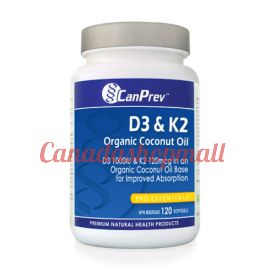 CanPrev D3 & K2 120softgels.