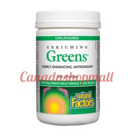 NaturalFactors Enriching Greens Unflavoured 300g Powder