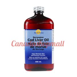 Nature's Harmony - Canadian Cod Liver Oil Plain Norwegian 500 ml