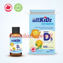 Allkidz Vitamin D3 (400IU) 25 mL