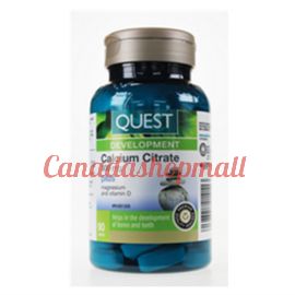 Quest for Health - Canadian Calcium Citrate 300 mg+Mag & Vit D 90 tabs