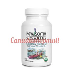 Nova Scotia Organics Calcium + Vitamin D3 120 Caplets