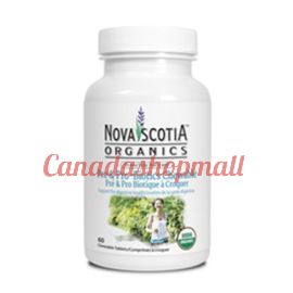 Nova Scotia Organics Pre & Pro Biotics 60 Chewable Tab