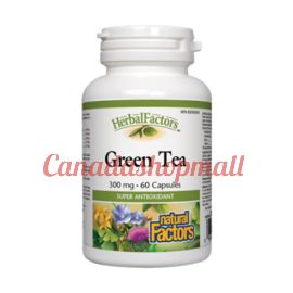 NaturalFactors HerbalFactors Green Tea 300mg 60capsules