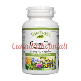 NaturalFactors HerbalFactors Green Tea Phytosome 50mg 60capsules