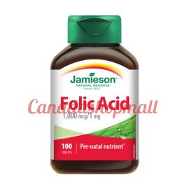  Jamieson Folic Acid 1000mcg/1mg 100tablets.