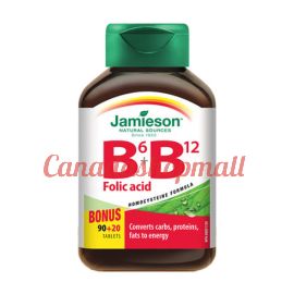 Jamieson Vitamin B6 + B12 And Folic Acid 110tablets.