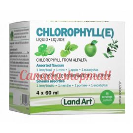 Land Art Chlorophyll Assorted Flavours 4*60ml