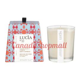 Lucia Damask Rose & Cypress Soy Candle 20h