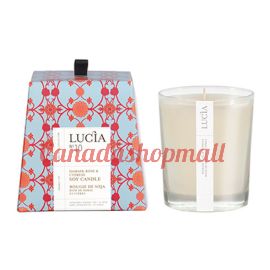 Lucia Damask Rose & Cypress Soy Candle 50h