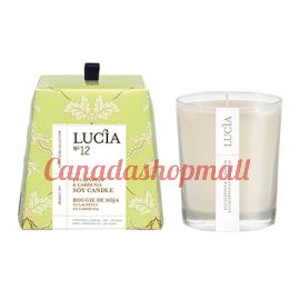 Lucia Eucalyptus & Gardenia Soy Candle 20h