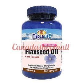 Maplelife Flaxseed Oil 1000 mg 100 softgels