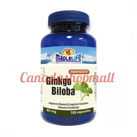 Maplelife Ginkgo Biloba Capsules 60mg 180capsules