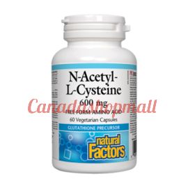 NaturalFactors N-Acetyl-L-Cysteine 600mg 60vegetarian capsules