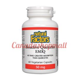 NaturalFactors Bioactive Quercetin EMIQ 50mg 60vegetarian capsules