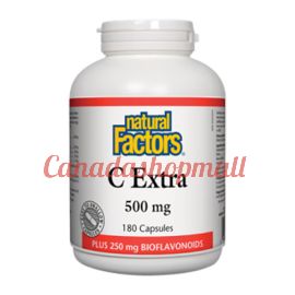 NaturalFactors Plus 250mg Bioflavonoids C Extra 500mg 180capsules