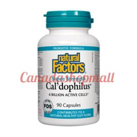 NaturalFactors Cal'dophilus 6 Billion Active Cells • Super Strength 90capsules