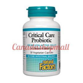 NaturalFactors Critical Care Probiotic 100 Billion Active Cells 30vegetarian capsules