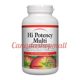 NaturalFactors Hi Potency Multi Vegetarian Formula 180tablets