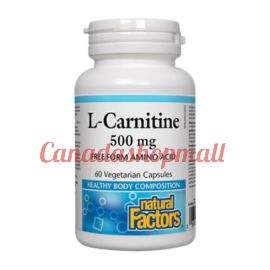 NaturalFactors L-Carnitine 500mg 60vegetarian capsules