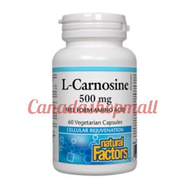 NaturalFactors L-Carnosine 500mg 60vegetarian capsules