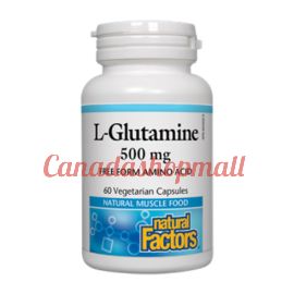 NaturalFactors L-Glutamine 500mg 60vegetarian capsules