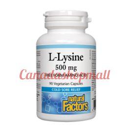 NaturalFactors L-Lysine 500mg 90vegetarian capsules