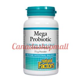 NaturalFactors Mega Probiotic 12 Billion Active Cells 75g powder