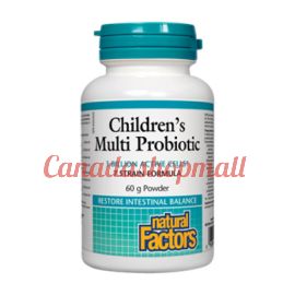 NaturalFactors Multiprobiotic Powder 3 Billion Active Cells • 7 strain formula 60g powder