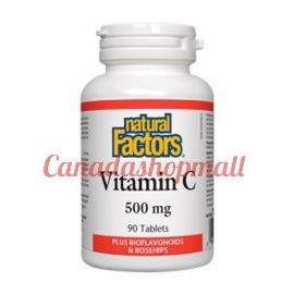 NaturalFactors C 500mg • Plus Bioflavonoids & Rosehips Vitamin 90tablets