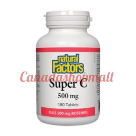 NaturalFactors C 500mg  • Plus Rosehips & Bioflavonoids Super 180tablets