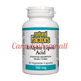 NaturalFactors R-Alpha-Lipoic Acid 100mg 60vegetarian capsules