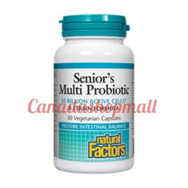 NaturalFactors Senior's Multi Probiotic 35 Billion Active Cells 30vegetarian capsules